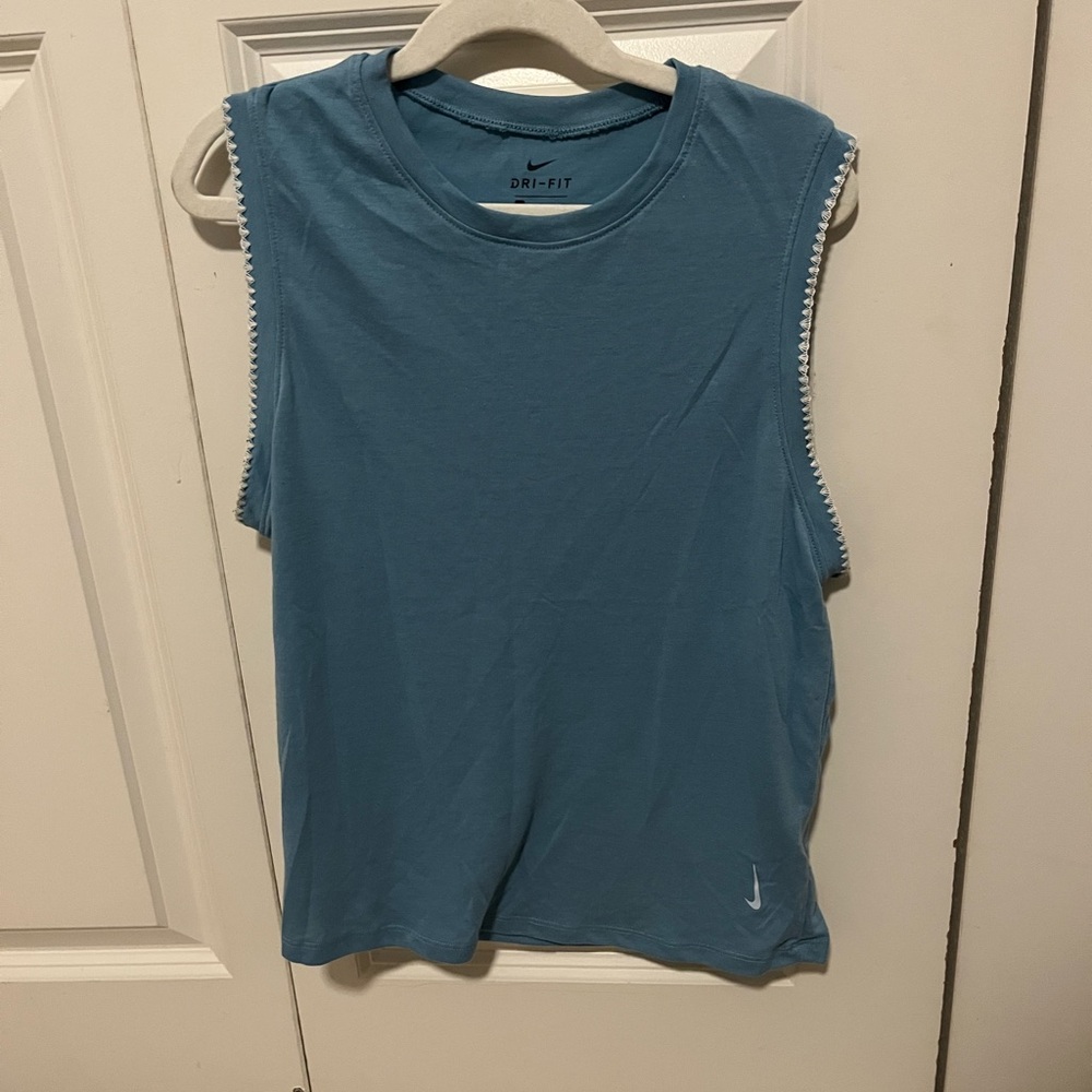 Nike Teal Sleeveless Dri-FIT Shirt